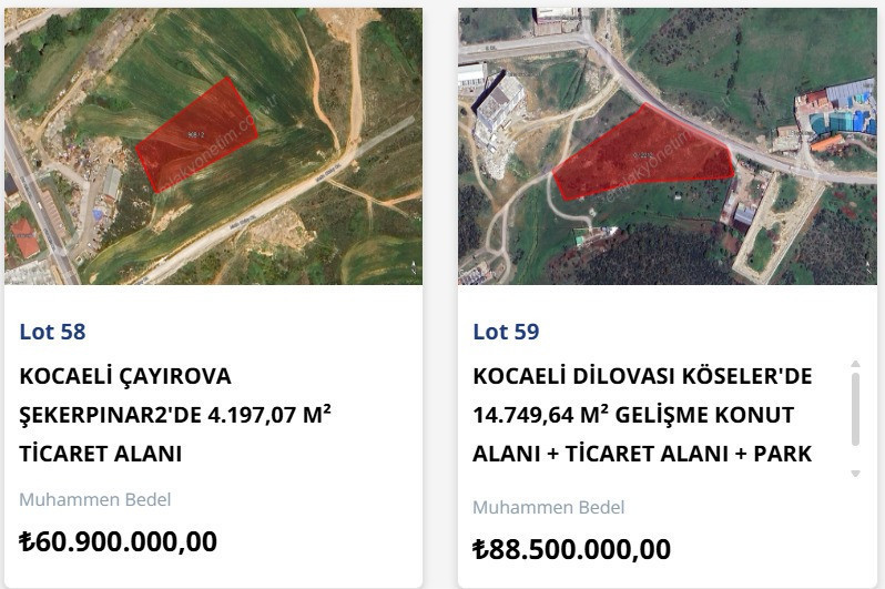 88 milyon liraya kadar çıkıyor… Devlet Kocaeli'de arsa satmaya devam ediyor! - Resim : 2