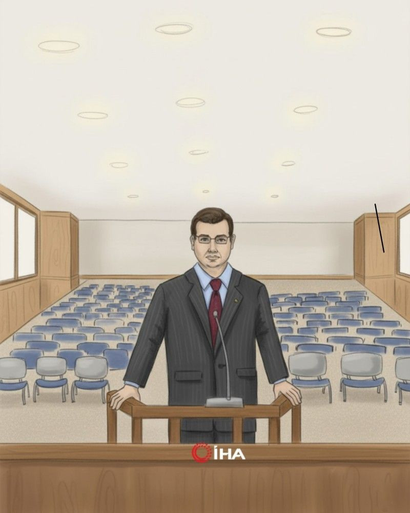 Ekrem İmamoğlu'nu mahkeme salonunda resmetti - Resim: 2