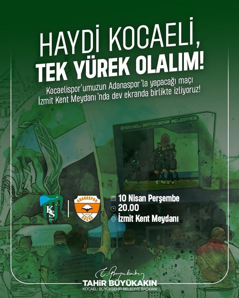 Kocaelisporlular Kent Meydanı’nda buluşacak - Resim : 1