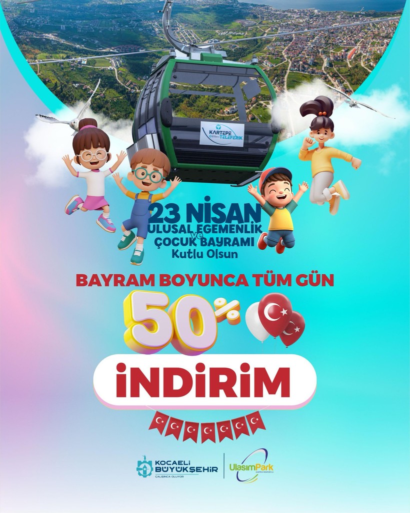 Bayram keyfi gökyüzüne taşınıyor! Teleferik yarı fiyatına - Resim : 1