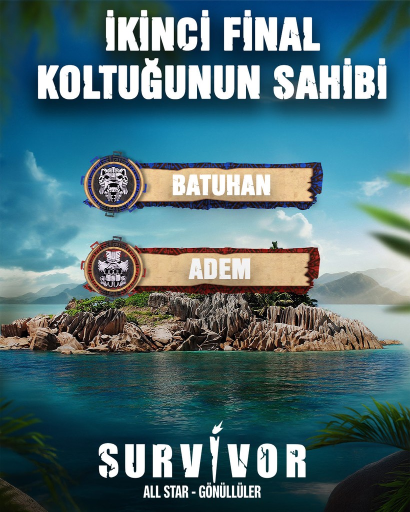 SURVİVOR'DA İKİNCİ FİNALİST KİM OLDU AÇIKLANDI! Adem Mi Volkan Mı 9 Haziran Survivor Kim Kazandı? - Resim : 1