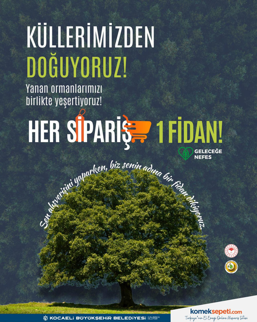 Ağaçlar orman olsun... Her alışveriş için bir fidan dikilecek - Resim : 1