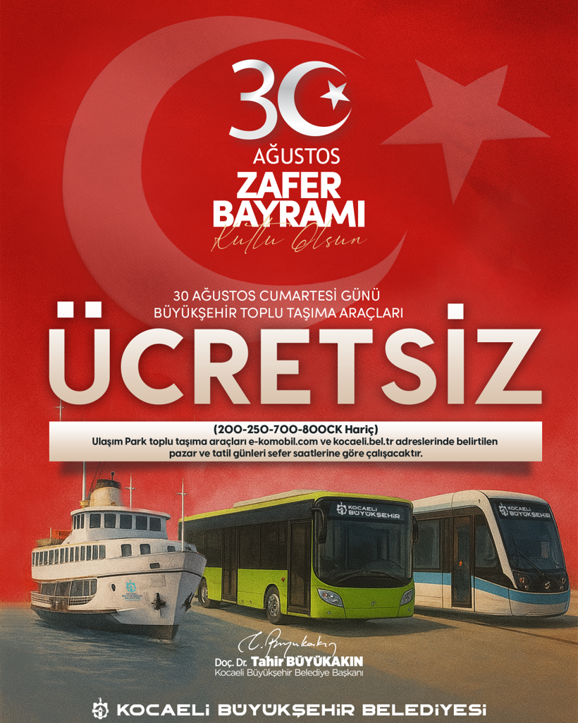 Kocaeli'de ulaşım ücretsiz olacak! - Resim : 1