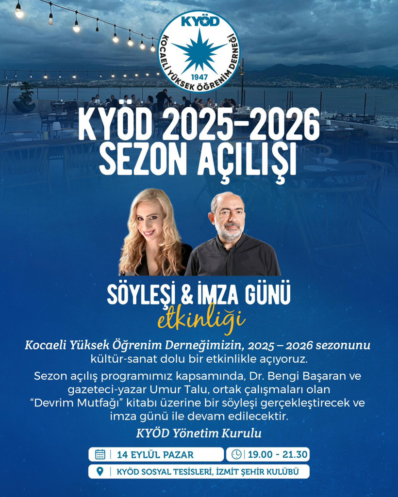 KYÖD yeni sezonunu söyleşiyle açacak - Resim : 1