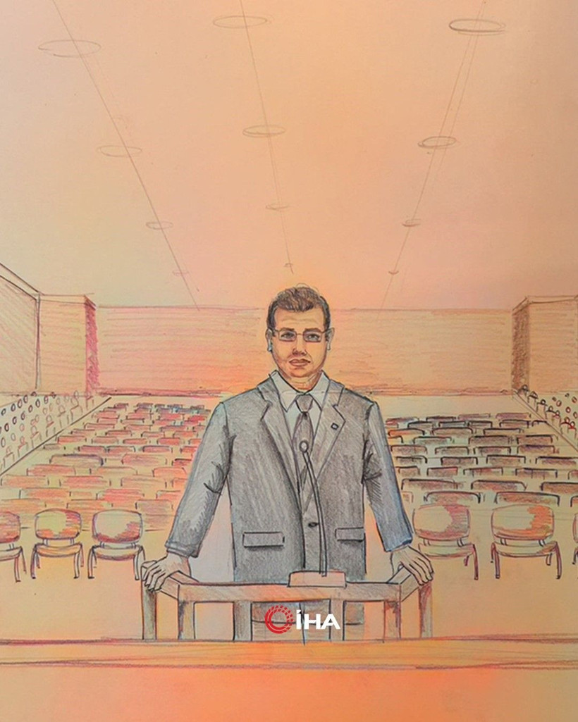 Ekrem İmamoğlu'nu mahkeme salonunda resmetti - Resim: 4