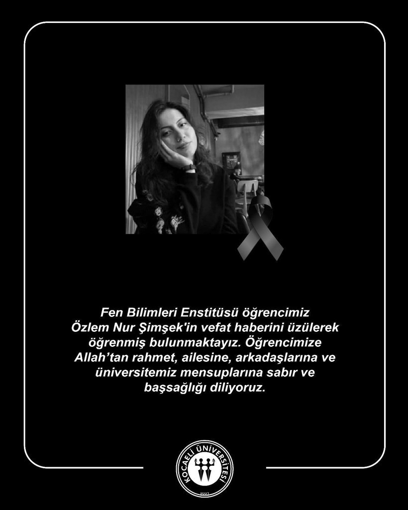 Kocaeli Üniversitesi öğrencisi hayatını kaybetti - Resim : 1