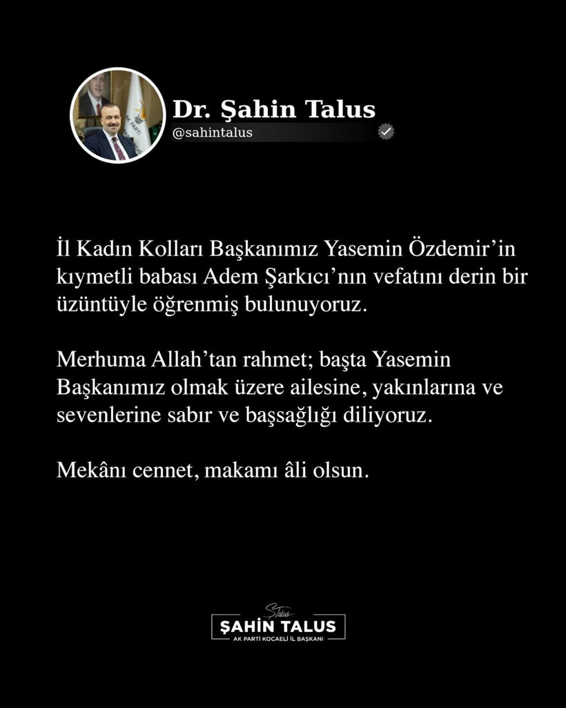 Yasemin Özdemir’in acı günü! Babası hayatını kaybetti - Resim : 1