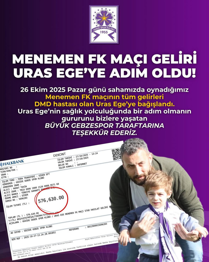 Gebzespor'dan duygulandıran jest! - Resim : 1