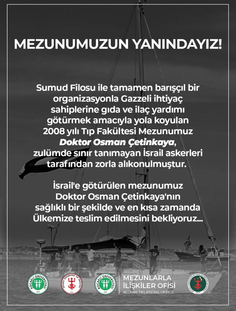 Kocaeli Üniversitesi mezunu Osman Çetinkaya alıkonuldu! - Resim : 1