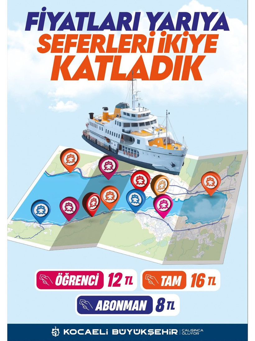 En kolayı vapur: Gölcük-İzmit sadece 30 dakika ve yarı fiyatına - Resim : 1