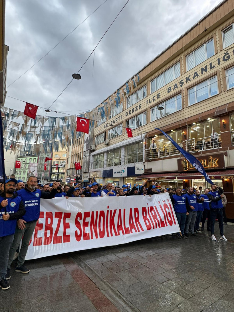 Gebze Sendikalar Birliği’nden miting gibi basın açıklaması! - Resim : 1