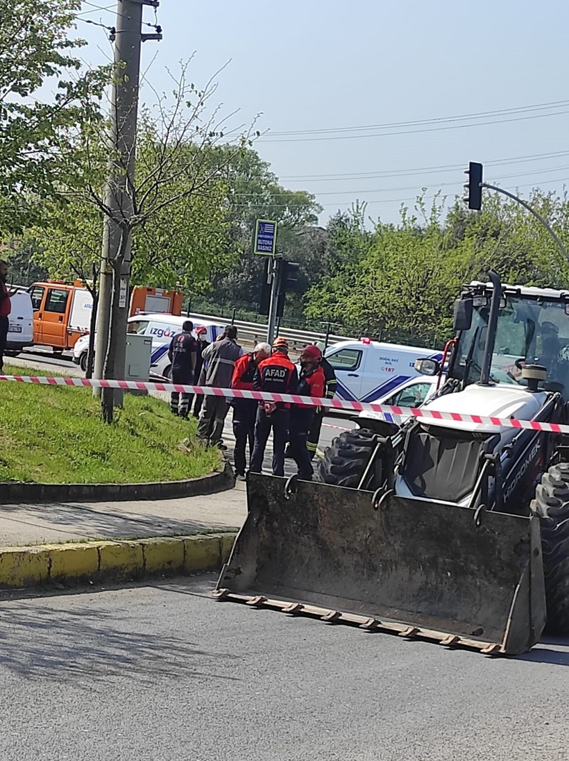 Altyapı çalışmasında doğalgaz borusu delindi! - Resim : 1