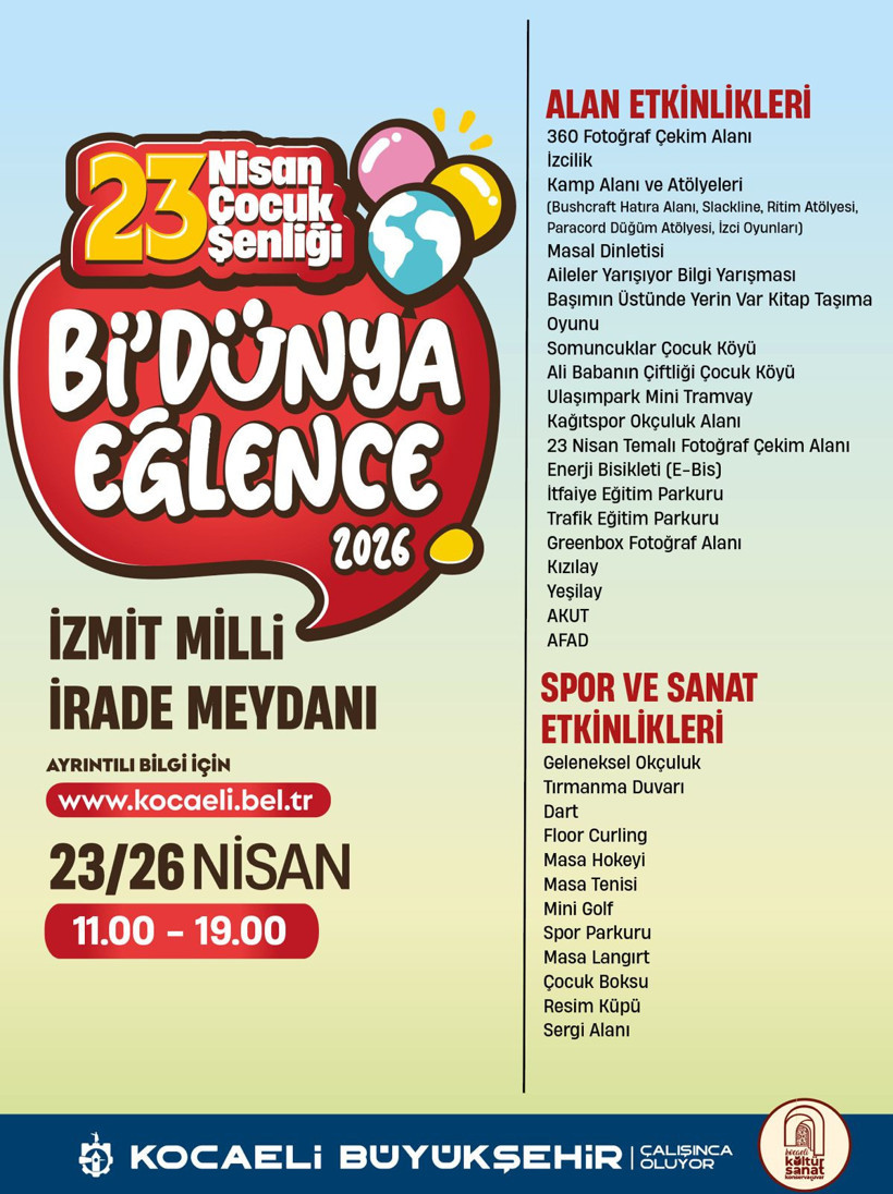 Kocaeli'de 23 Nisan coşkusu çocuklarla paylaşılacak - Resim : 3