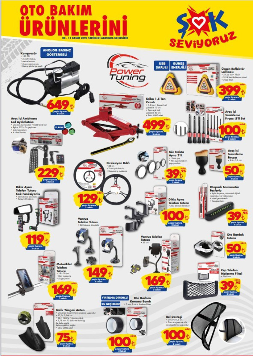 8 KASIM ŞOK KATALOĞU 2025 || ŞOK'ta Bu Cumartesi Oto Bakım Ürünleri Satışta - Resim : 2