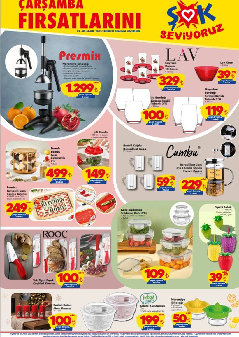 3-9 Aralık 2025 ŞOK Aktüel Ürünler Kataloğu Tefal Dikey Süpürge, Buharlı Kırışık Giderici Geldi - Resim : 1