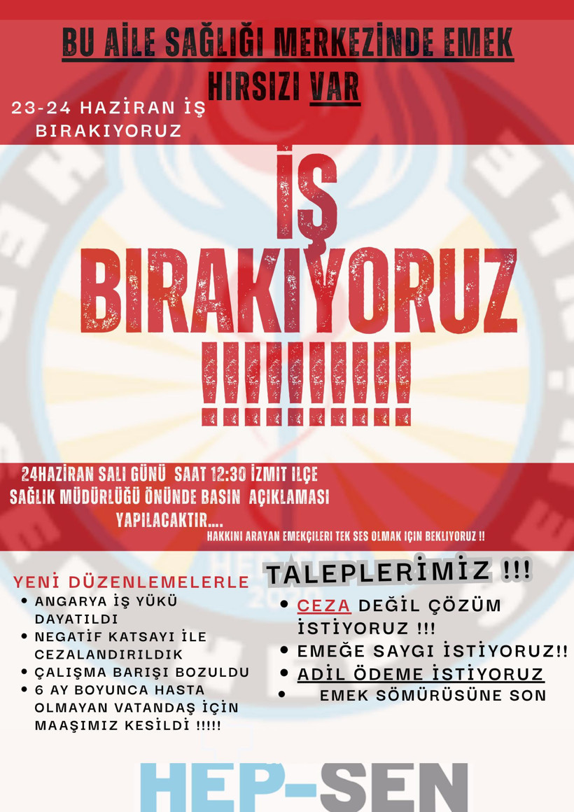 HEP-SEN, Aile Sağlı Merkezleri için iş bırakıyor! - Resim : 1