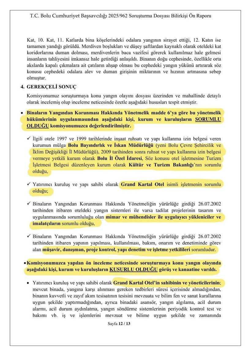 CHP lideri Özgür Özel Kartalkaya faciasına dair bilirkişi raporunu paylaştı - Resim : 5