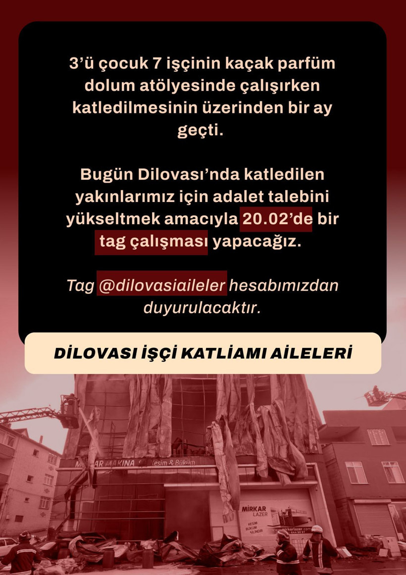 Dilovası faciasında hayatını kaybedenlerin yakınları harekete geçiyor! Herkesi davet ettiler - Resim : 1
