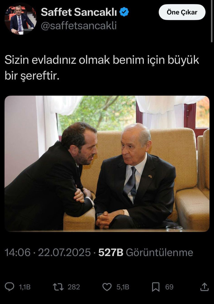Saffet Sancaklı, MHP’den istifa etti iddialarına öyle bir cevap verdi ki, yarım milyon insana ulaştı - Resim : 1