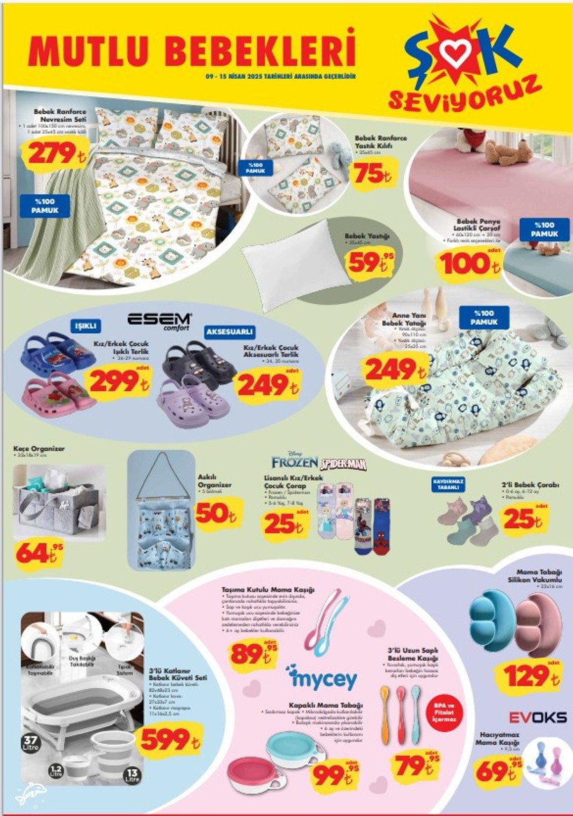 ŞOK MARKET 9 NİSAN ÇARŞAMBA FİYATLARI | ŞOK'ta Bu Çarşamba Ne Alırsan 75 TL - Resim : 1