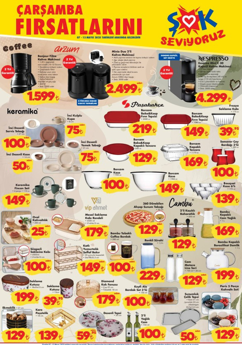 ŞOK Aktüel Ürünler Kataloğu 7 Mayıs 2025 | ŞOK'ta Bu Çarşamba Kapsül Kahve Makineleri Satışa Çıktı - Resim : 2