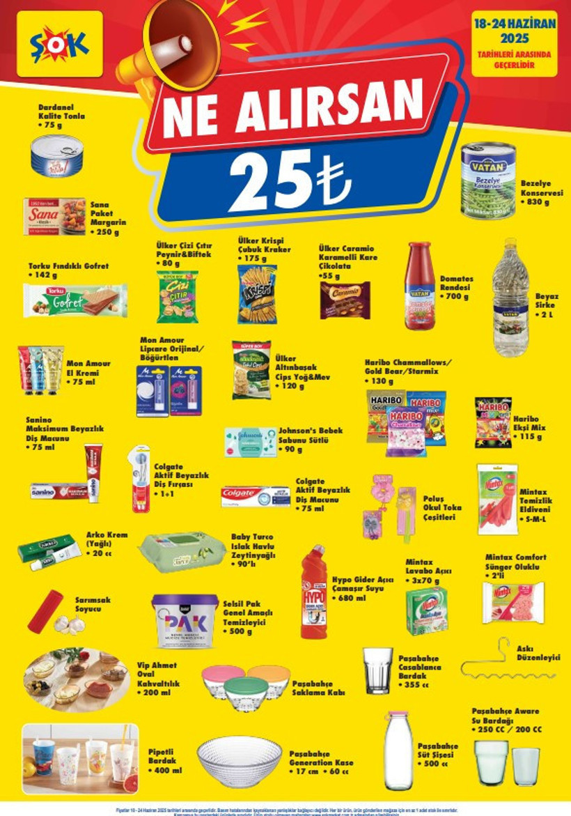 18 Haziran Çarşamba ŞOK Aktüel Ürünler Kataloğu | ŞOK'ta Bu Çarşamba Ne Alırsan 25 TL Avantajı Var - Resim : 1