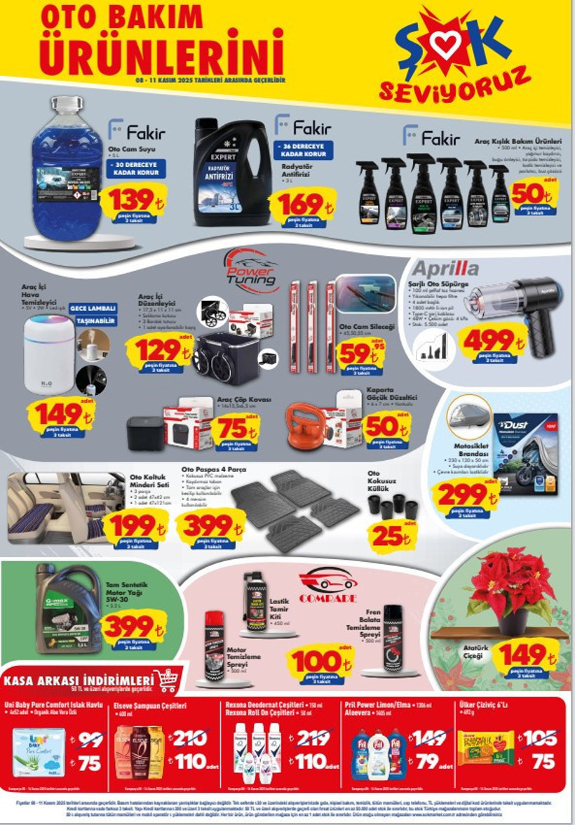 8 KASIM ŞOK KATALOĞU 2025 || ŞOK'ta Bu Cumartesi Oto Bakım Ürünleri Satışta - Resim : 4