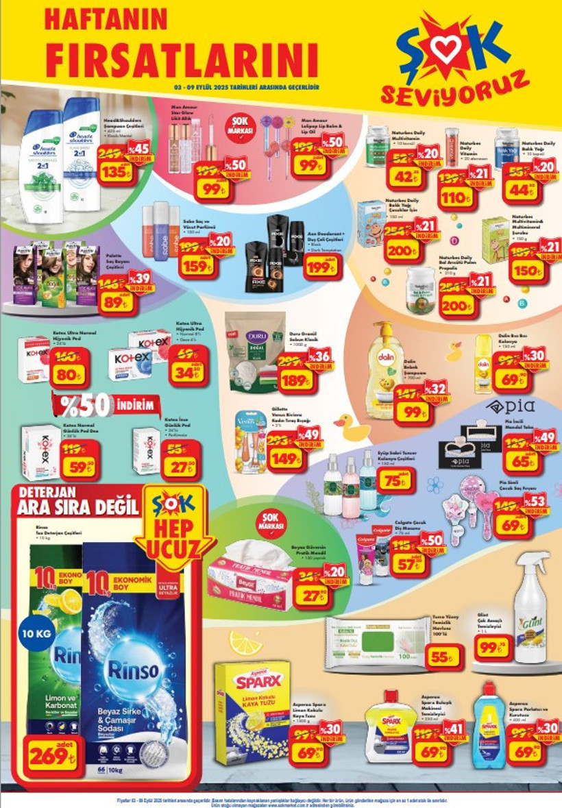 ŞOK'ta Bu Hafta Çarşamba Sepetler Dolmaya Başladı! 3 Eylül ŞOK Kataloğu 2025 Haftanın Fırsatları - Resim : 1
