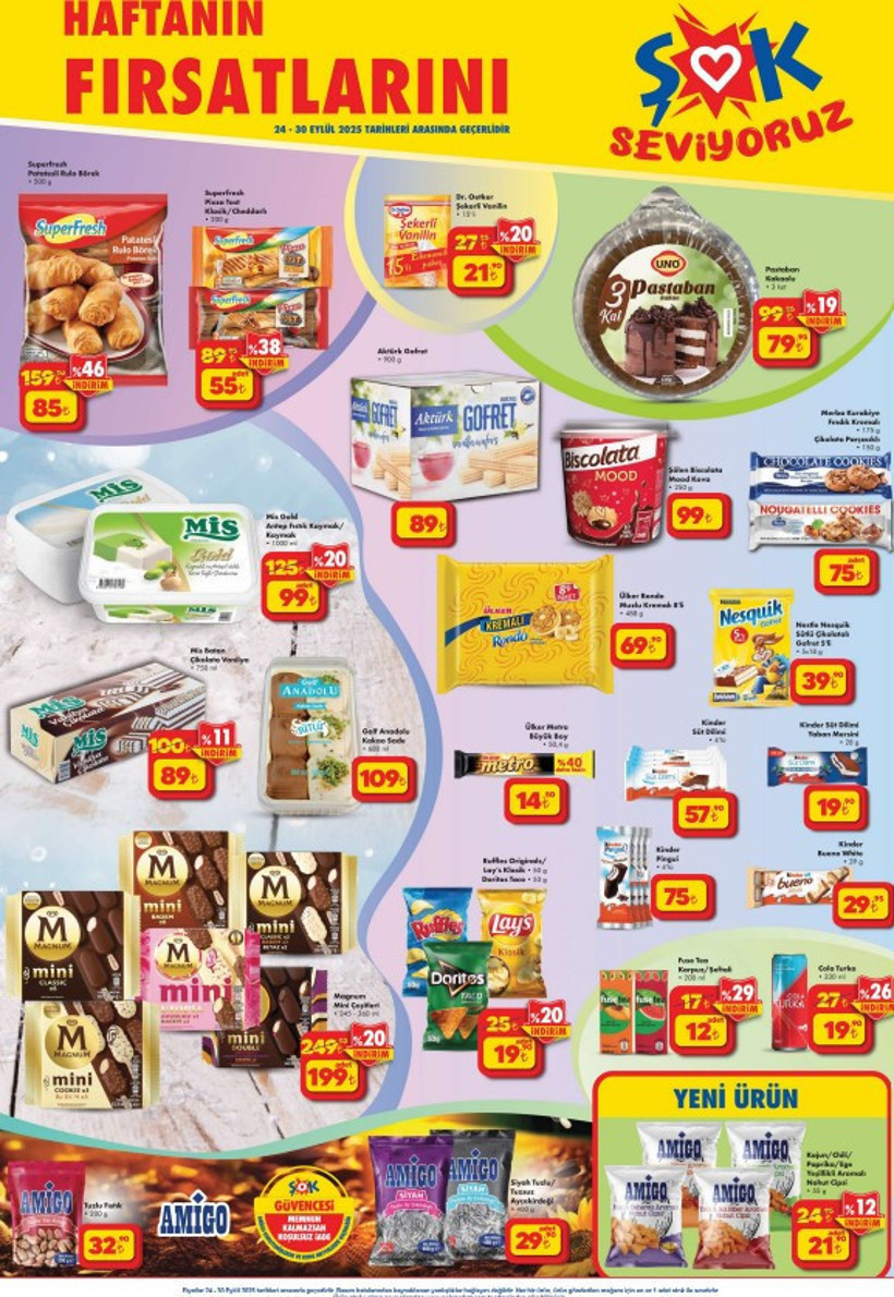 ŞOK 24 Eylül 2025 Kataloğu Kahve Makinesi, Bebek Bezleri, Cam Ankastre Set, Şarjlı Su Pompası Var - Resim : 1