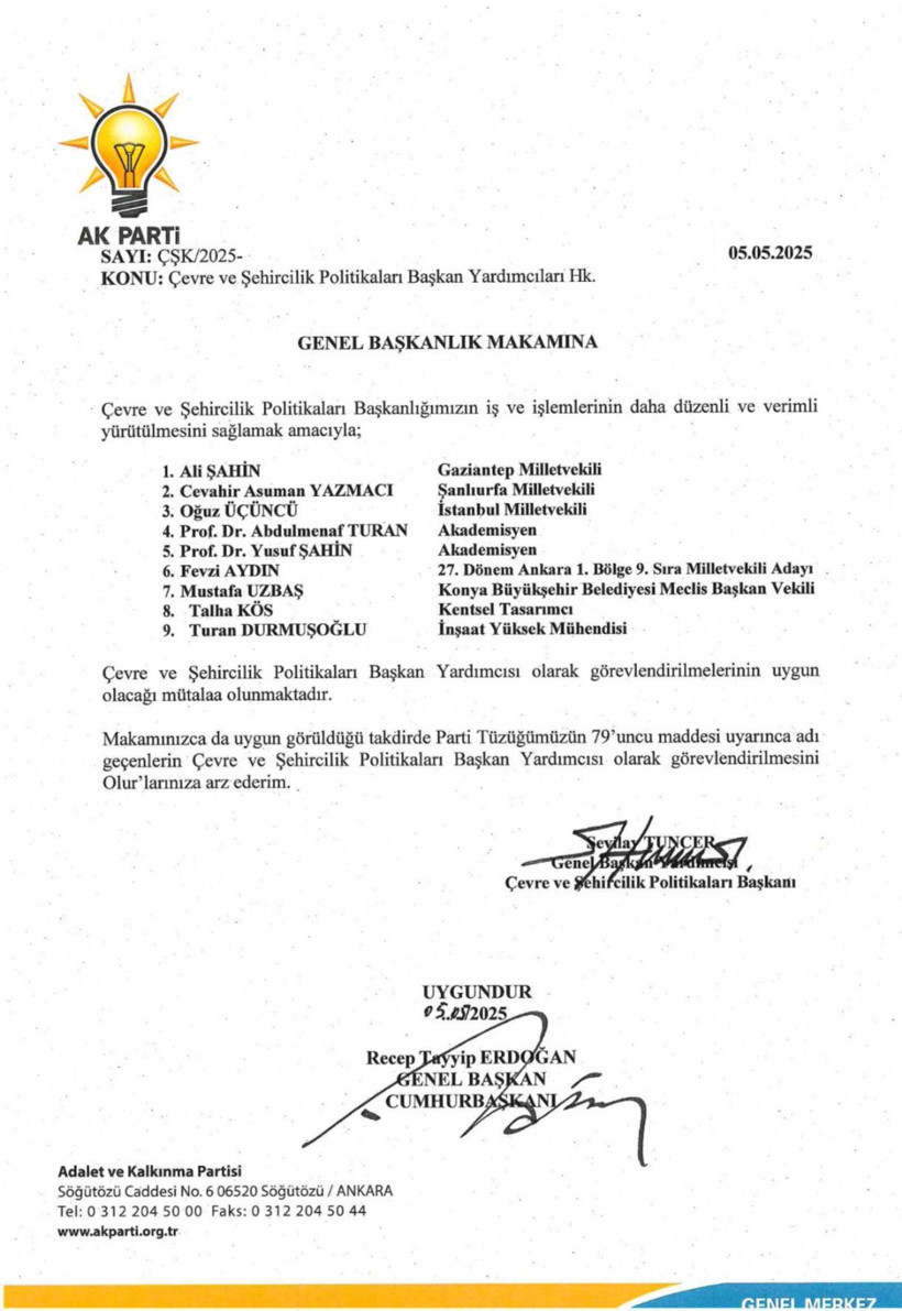 Talha Kös AK Parti Çevre ve Şehircilik Başkan Yardımcısı oldu - Resim : 1