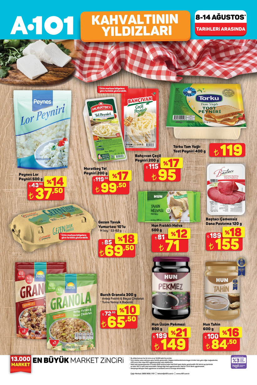 A101 8-14 AĞUSTOS 2025 HAFTANIN YILDIZLARI | A101'de Bu Hafta Sonu Neler Var? - Resim : 1