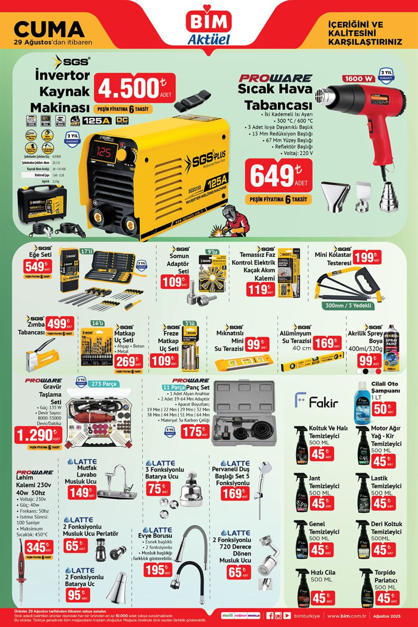 BİM 29 Ağustos Cuma Aktüel Ürünler Kataloğu 8 Bölmeli Dolap, 3 Kapaklı Ayakkabılık, Android TV Var - Resim : 4