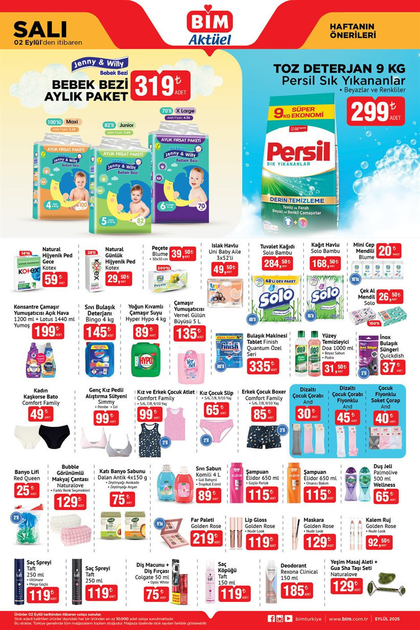 BİM 2-5 EYLÜL AKTÜEL ÜRÜNLER KATALOĞU 2025Süpürge, Tabak Çeşitleri, Buhar Kazanlı Ütü Var - Resim : 4