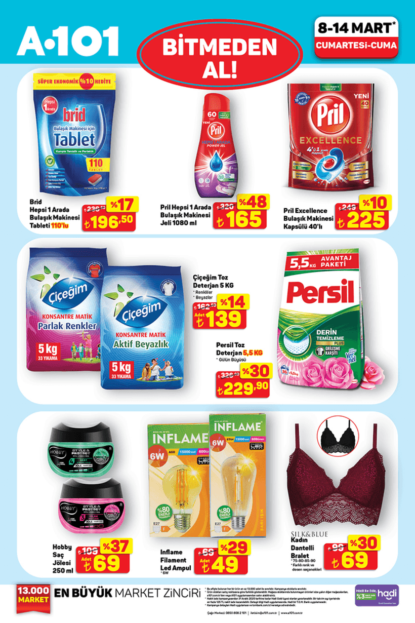 A101 8-14 MART A101 HAFYANIN YILDIZLARI 2025 | A101'de Hafta Sonu Tuvalet Kağıdı, Ayçiçek Yağı.. - Resim : 4