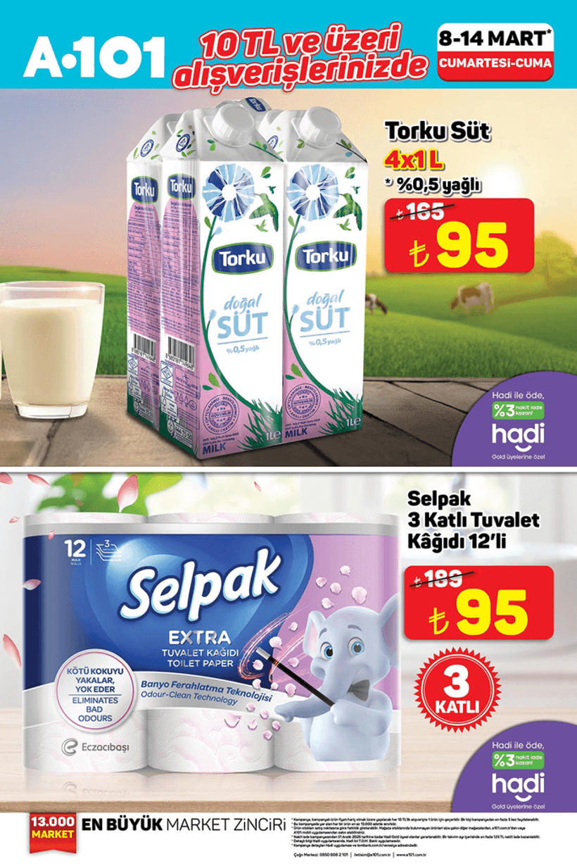A101 8-14 MART A101 HAFYANIN YILDIZLARI 2025 | A101'de Hafta Sonu Tuvalet Kağıdı, Ayçiçek Yağı.. - Resim : 1