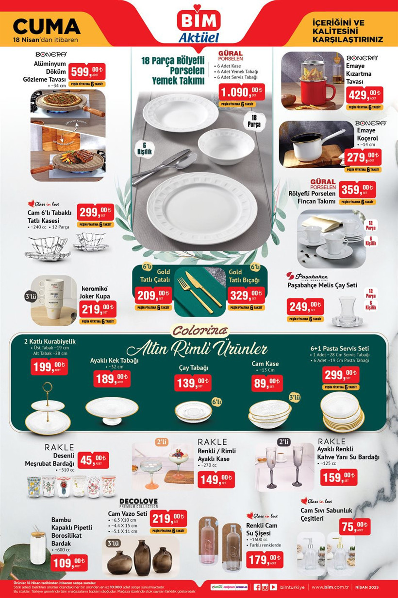18 Nisan Cuma BİM Aktüel Ürünler Kataloğu | BİM'de Metal Ayakkabılık, Çelik Termos, Doğrayıcı Var - Resim : 4