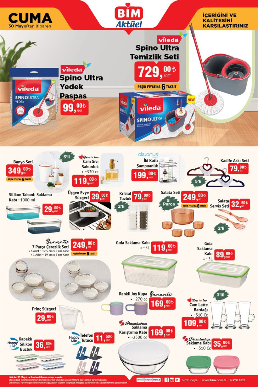 30 Mayıs Cuma BİM Aktüel Ürünler Kataloğu Klima, Elektrikli Bisiklet, Turbo Siyah Cam Ankastre Set - Resim : 4