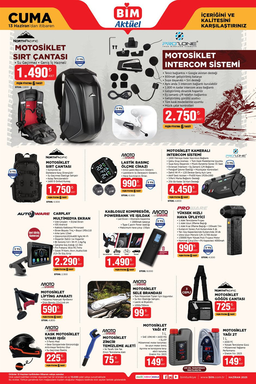 13 Haziran BİM Aktüel Kataloğu Mini Buzdolabı, Ayaklı Vantilatör, Klima, Gölgelikli Salıncak Var - Resim : 4