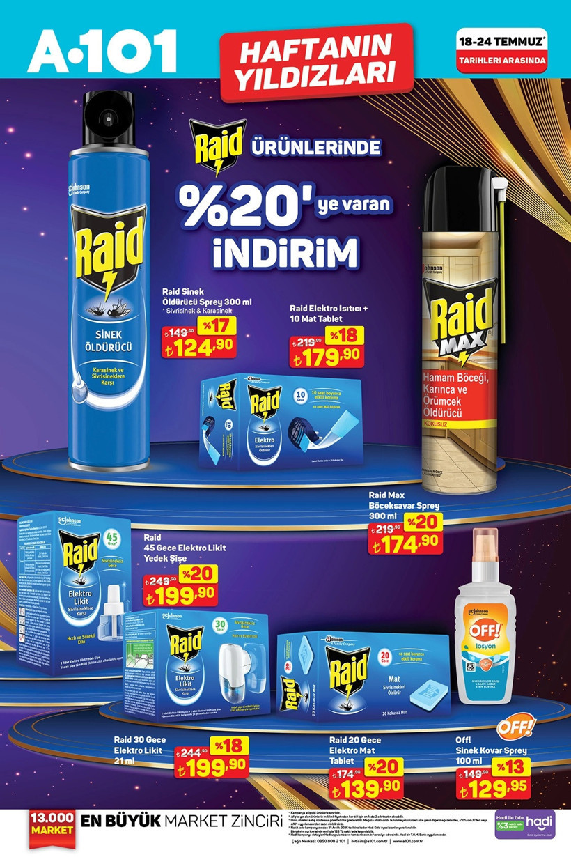 A101 Haftanın Yıldızları 18-24 Temmuz Kataloğu 2025: A101'den Bu Hafta Ne Alınır? - Resim : 1