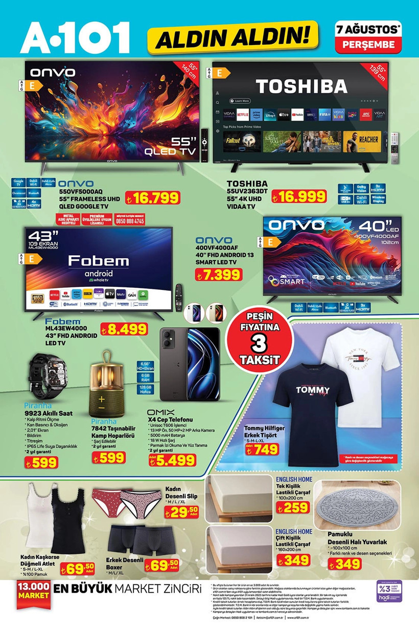 A101 AKTÜEL 7 AĞUSTOS 2025 : A101'de Bu Perşembe Elektrikli Bisiklet, Oto Ürünleri, Güneşlik Var - Resim : 1