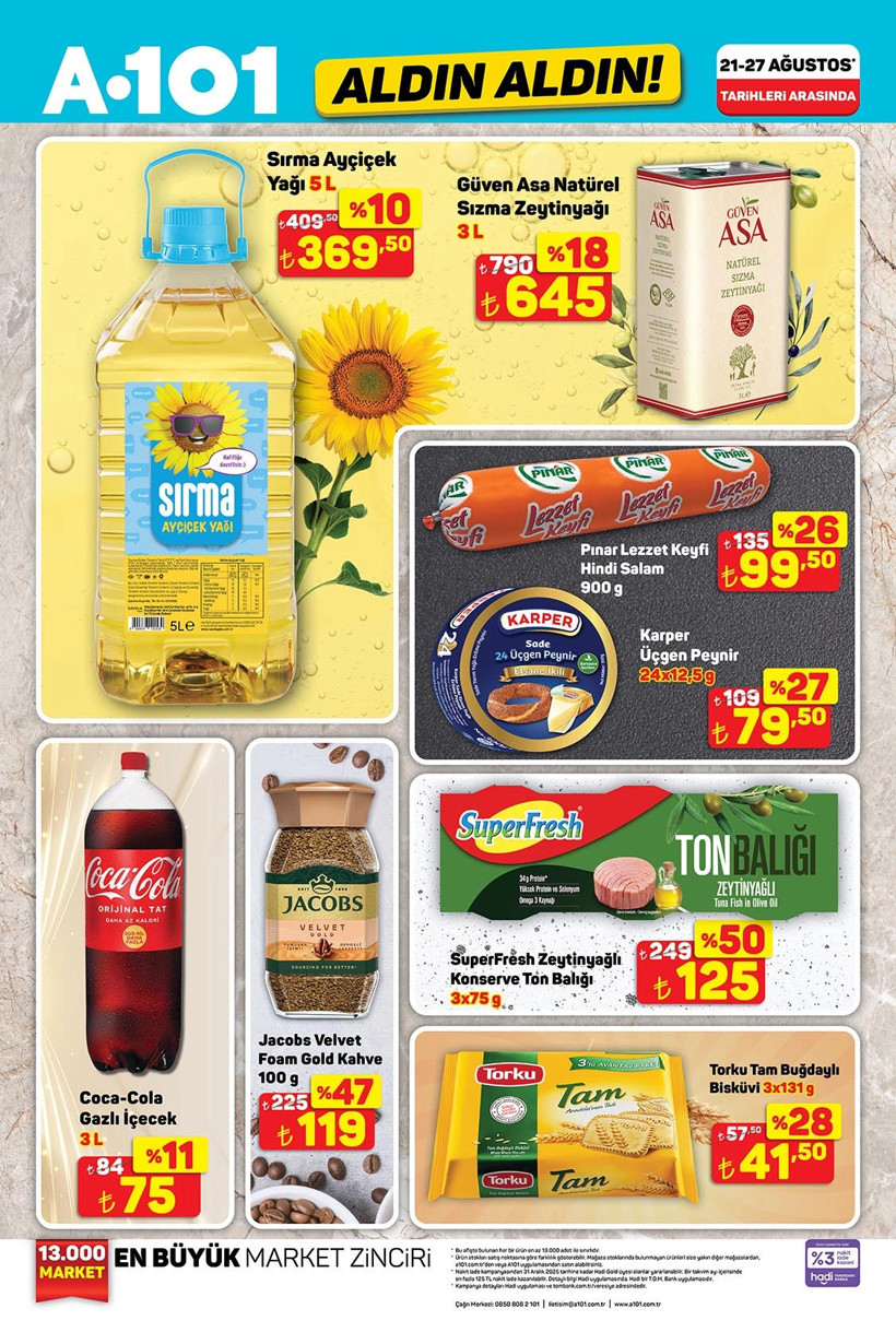 A101 21 Ağustos Perşembe Aktüel Katalog Overlok Makinesi, Üç Tekerlekli Moped, Darbeli Matkap Geldi - Resim : 1