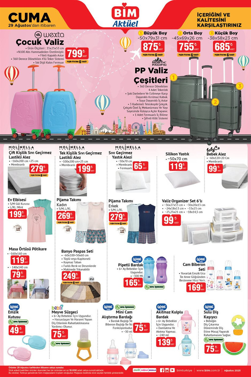 BİM 29 Ağustos Cuma Aktüel Ürünler Kataloğu 8 Bölmeli Dolap, 3 Kapaklı Ayakkabılık, Android TV Var - Resim : 6