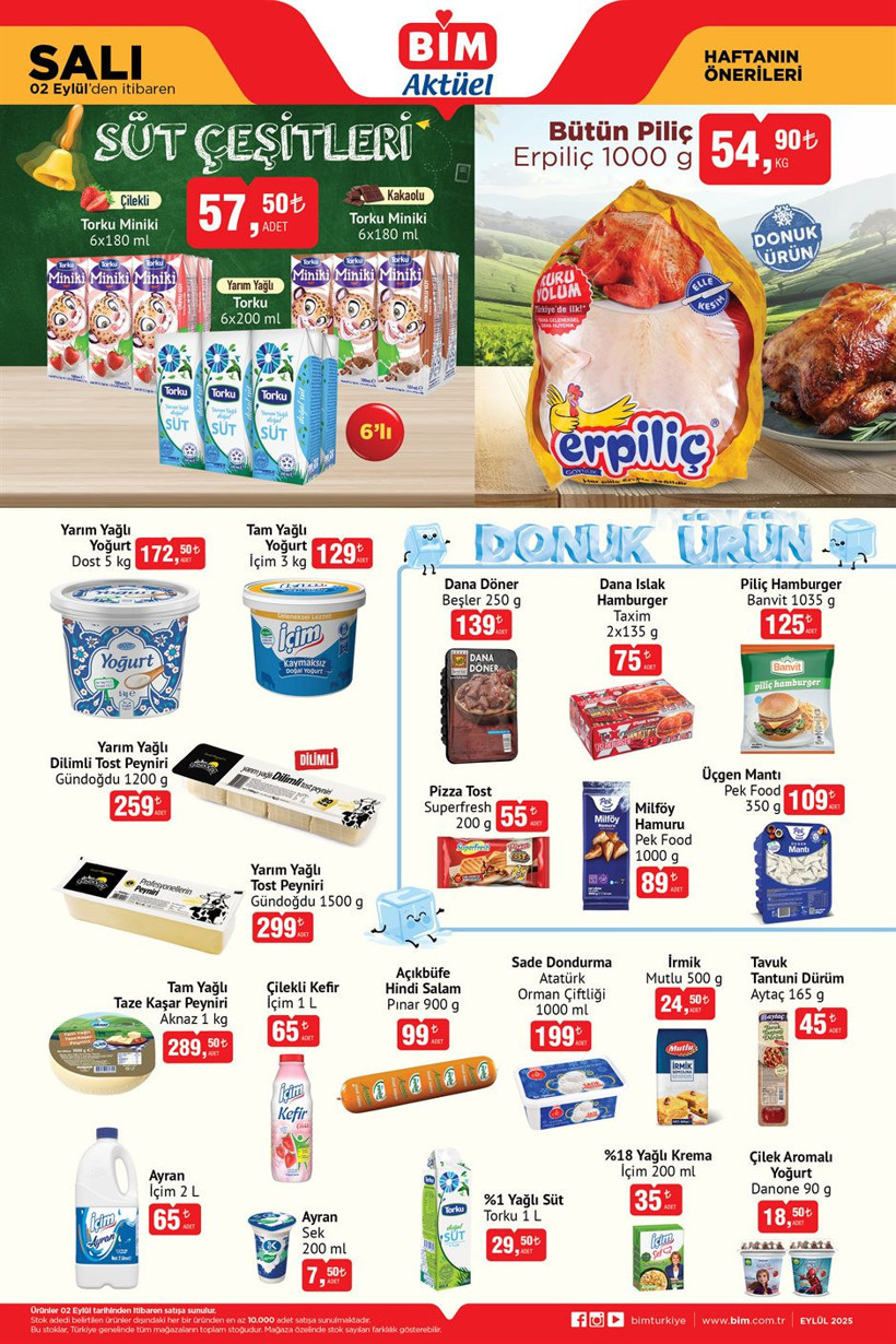 BİM 2-5 EYLÜL AKTÜEL ÜRÜNLER KATALOĞU 2025Süpürge, Tabak Çeşitleri, Buhar Kazanlı Ütü Var - Resim : 1