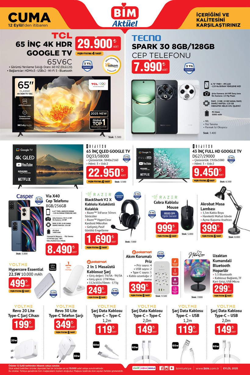 BİM AKTÜEL 12 EYLÜL 2025 KATALOĞU Bu Cuma Semaver, Dijital Mikrodalga Fırın, Cep Telefonu Satışta - Resim : 3