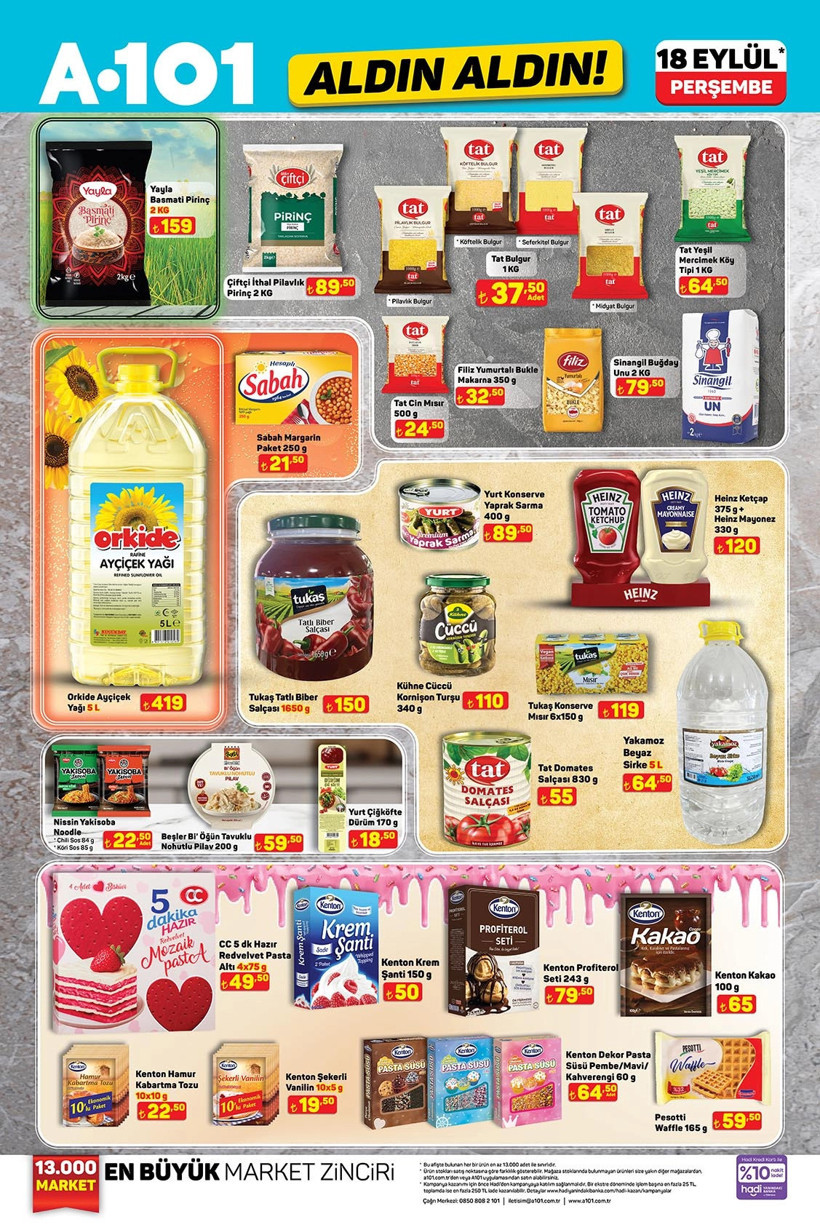 A101 Aktüel Ürünler Kataloğu 18 Eylül 2025 Perşembe Fırın, Elektrikli Ocak, Waffle Makinesi Kaçmaz - Resim : 5