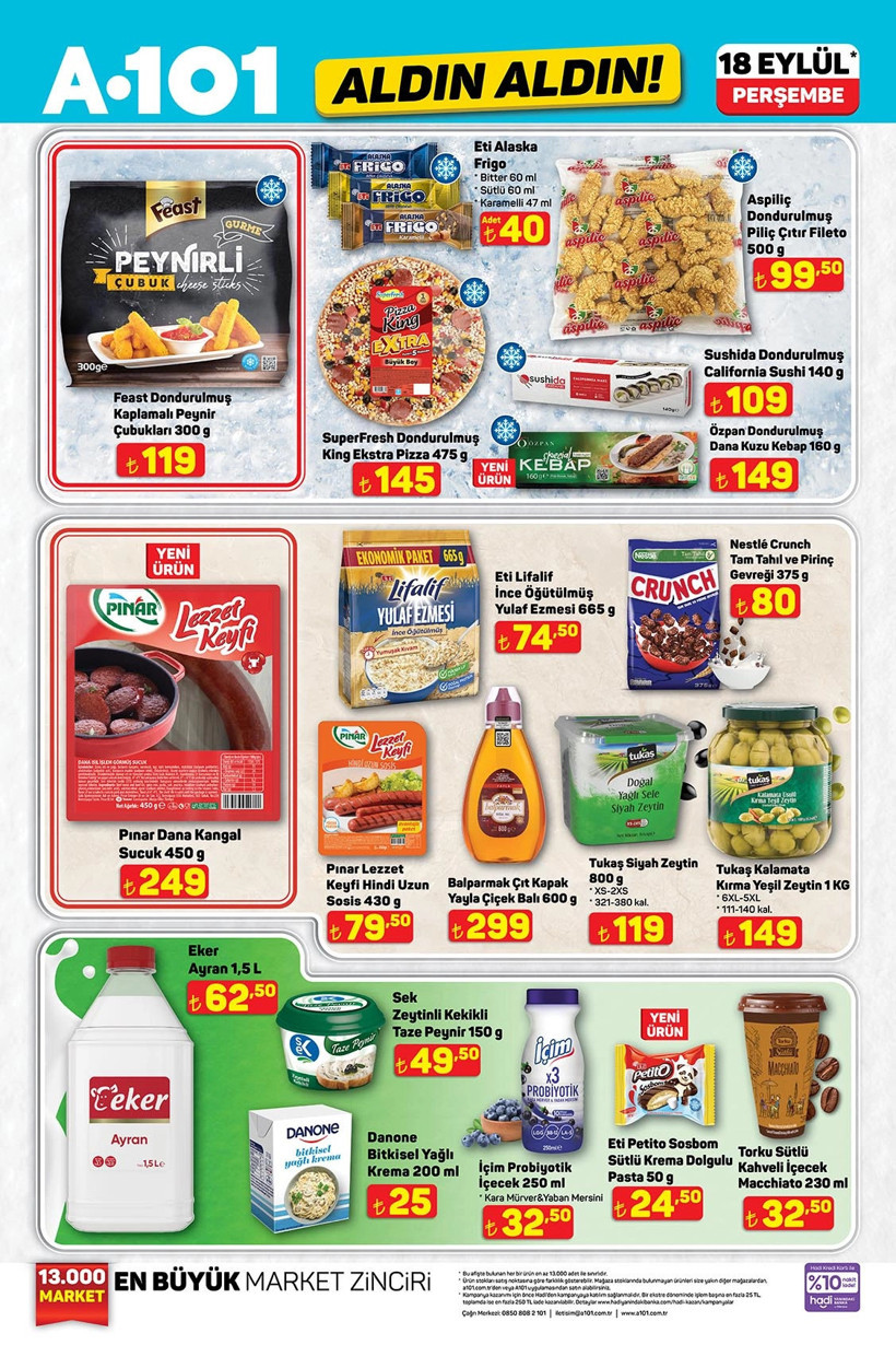 A101 Aktüel Ürünler Kataloğu 18 Eylül 2025 Perşembe Fırın, Elektrikli Ocak, Waffle Makinesi Kaçmaz - Resim : 4