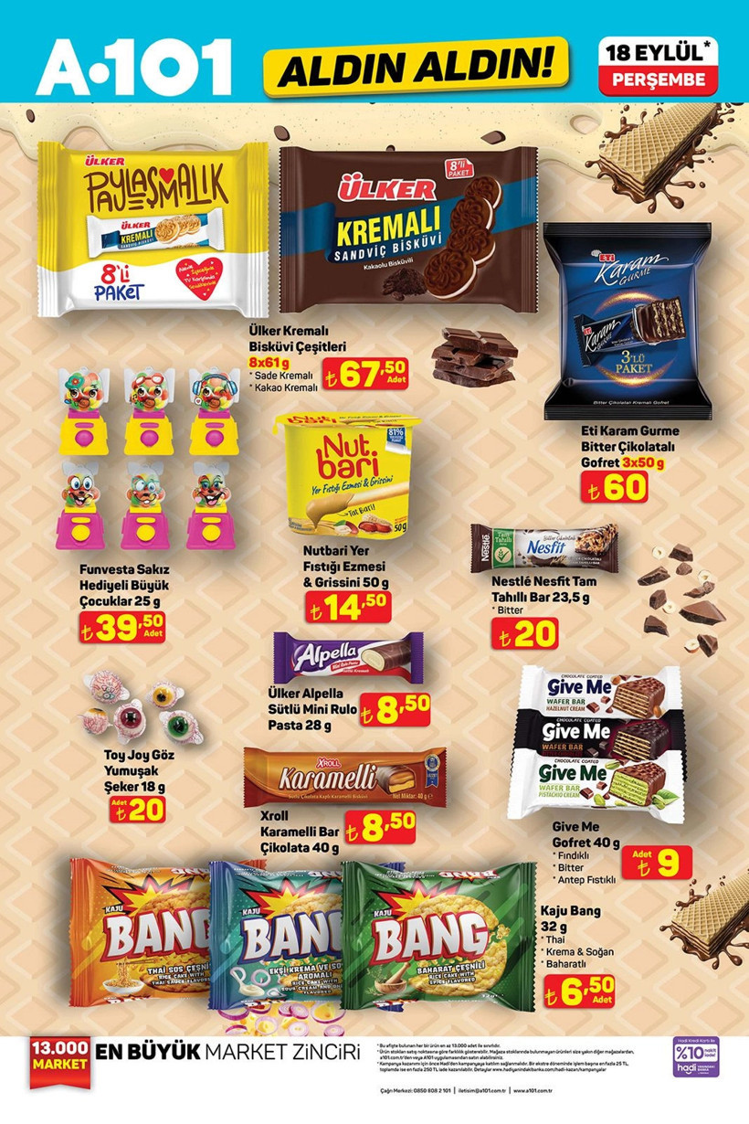 A101 Aktüel Ürünler Kataloğu 18 Eylül 2025 Perşembe Fırın, Elektrikli Ocak, Waffle Makinesi Kaçmaz - Resim : 1