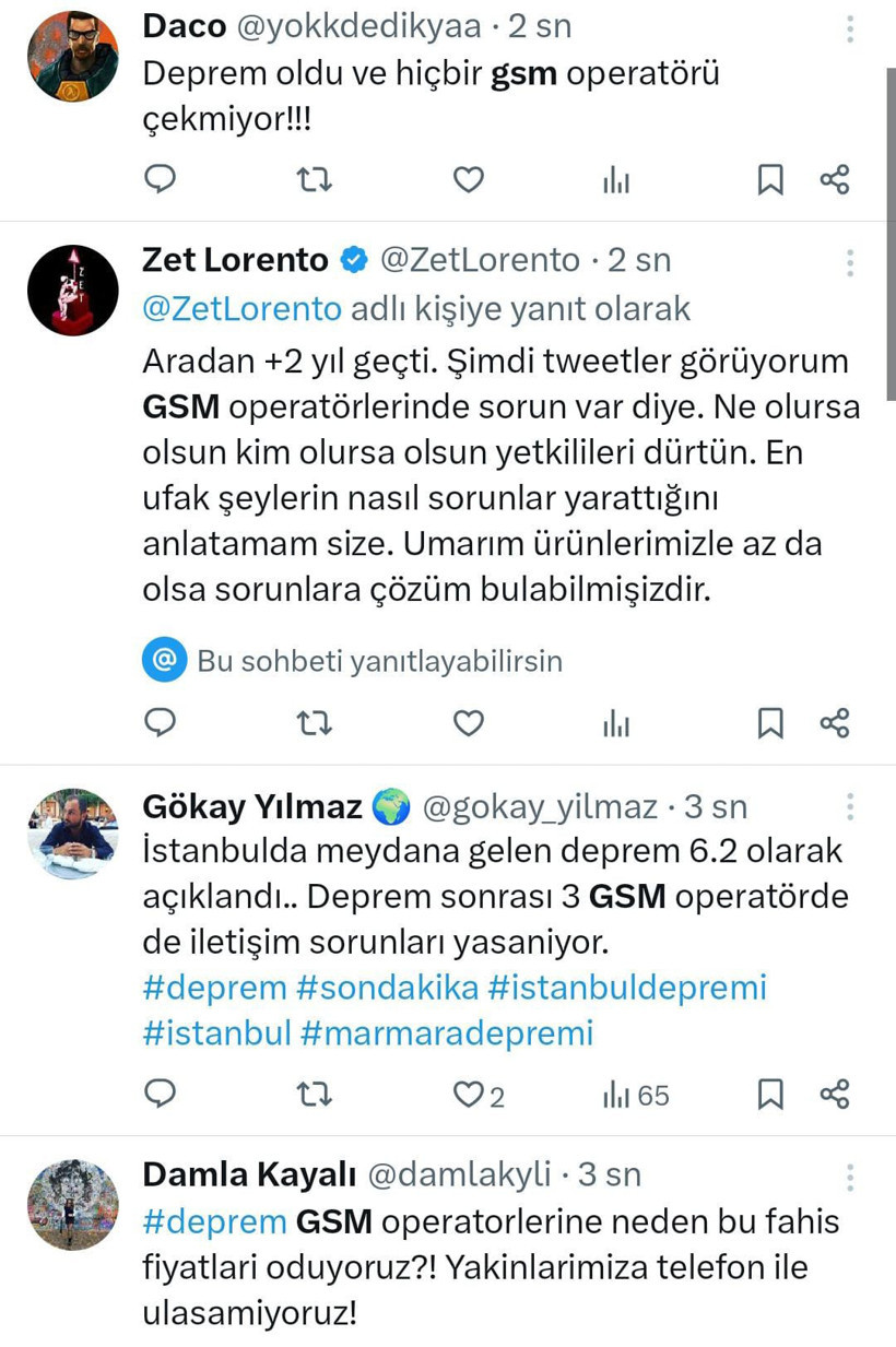Deprem oldu telefonlar çekmiyor GSM operatörleri yine sınıfta kaldı! - Resim : 3