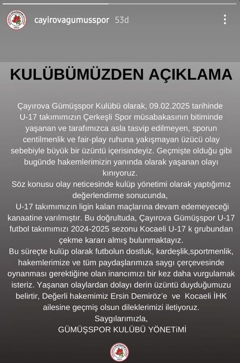 Kocaeli'de maçtan atılınca hakemi bıçaklayan gencin kulübü ligden çekildi - Resim : 1