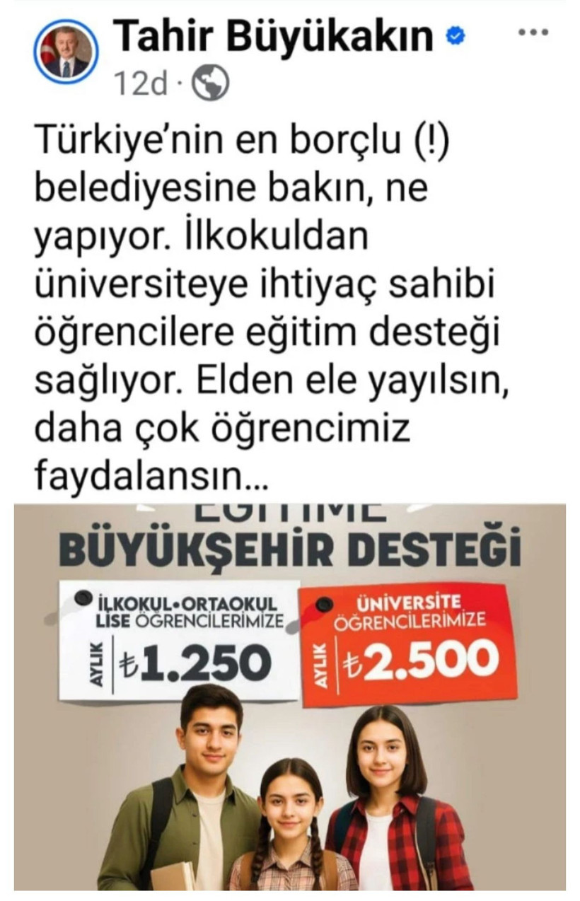 Haluk Tamyüksel'den Tahir Büyükakın'a: Mesele burs vermek değil, kime verildiği - Resim : 1